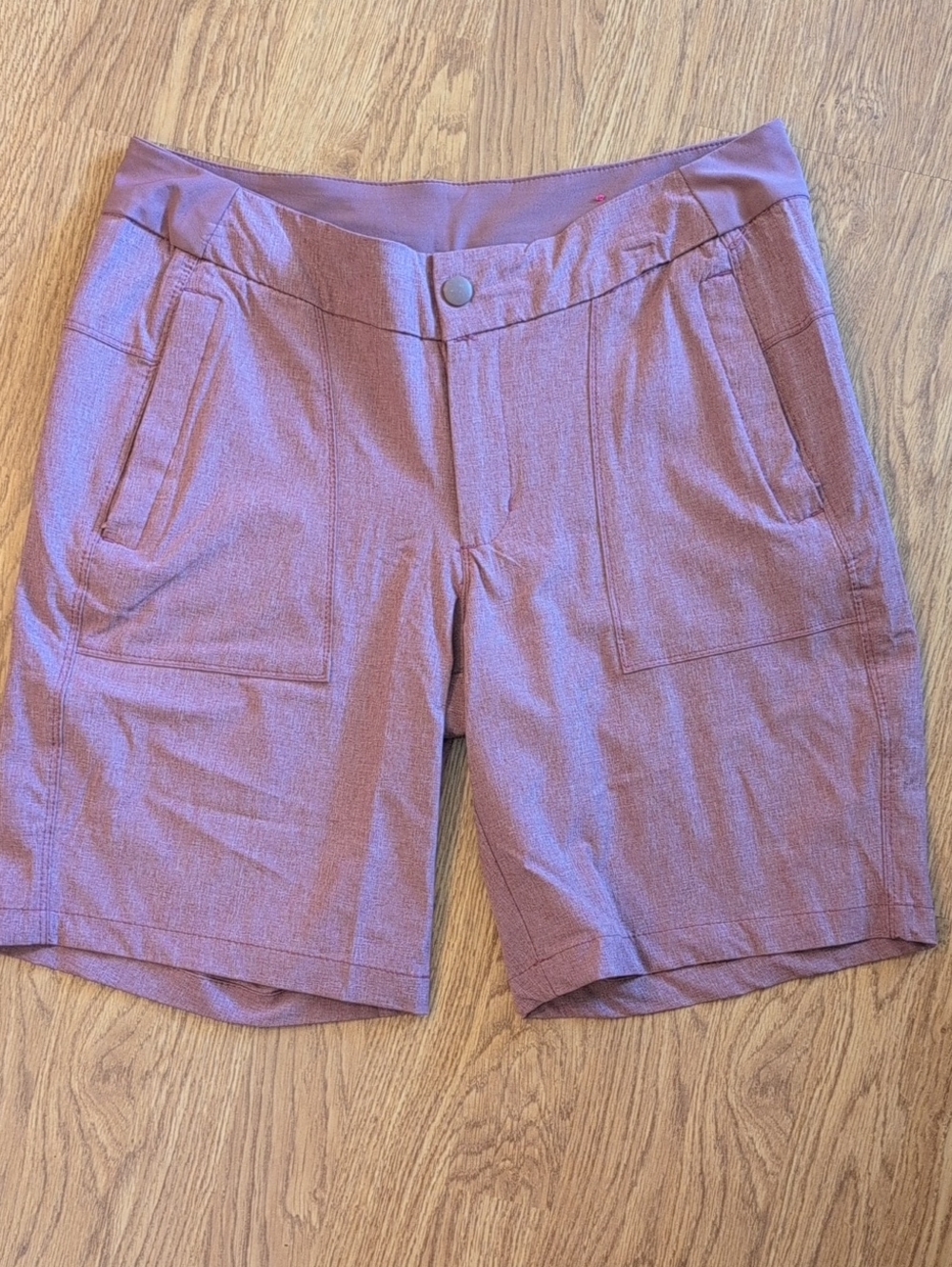 burnside Mauve Casual Bermuda Shorts